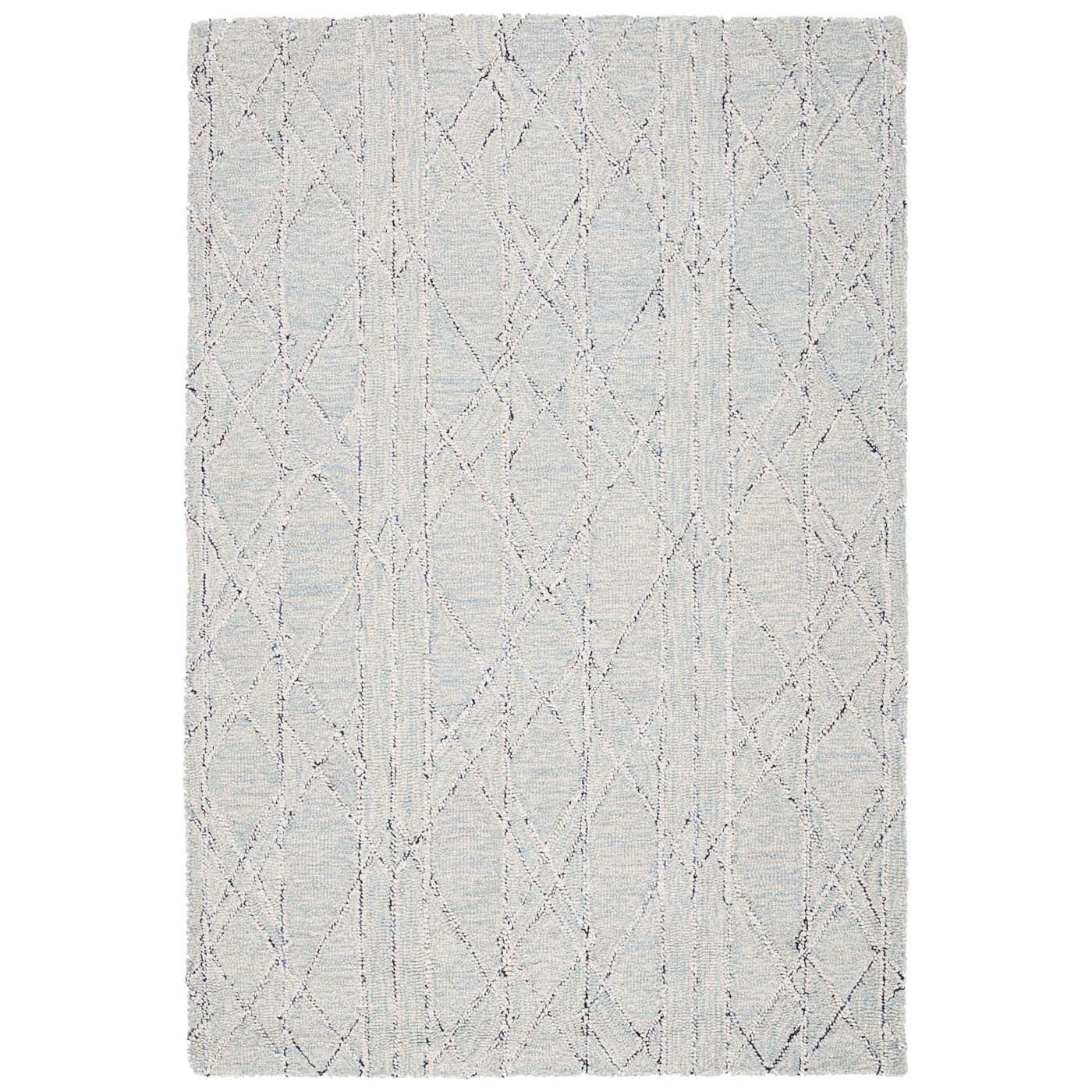 Safavieh Micro-Loop 172 Rug, MLP172 - Ivory / Light Blue