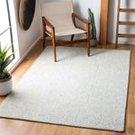 Safavieh Micro-Loop 172 Rug, MLP172 - Ivory / Light Blue