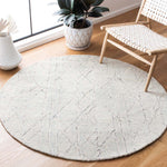 Safavieh Micro-Loop 172 Rug, MLP172 - Ivory / Light Blue