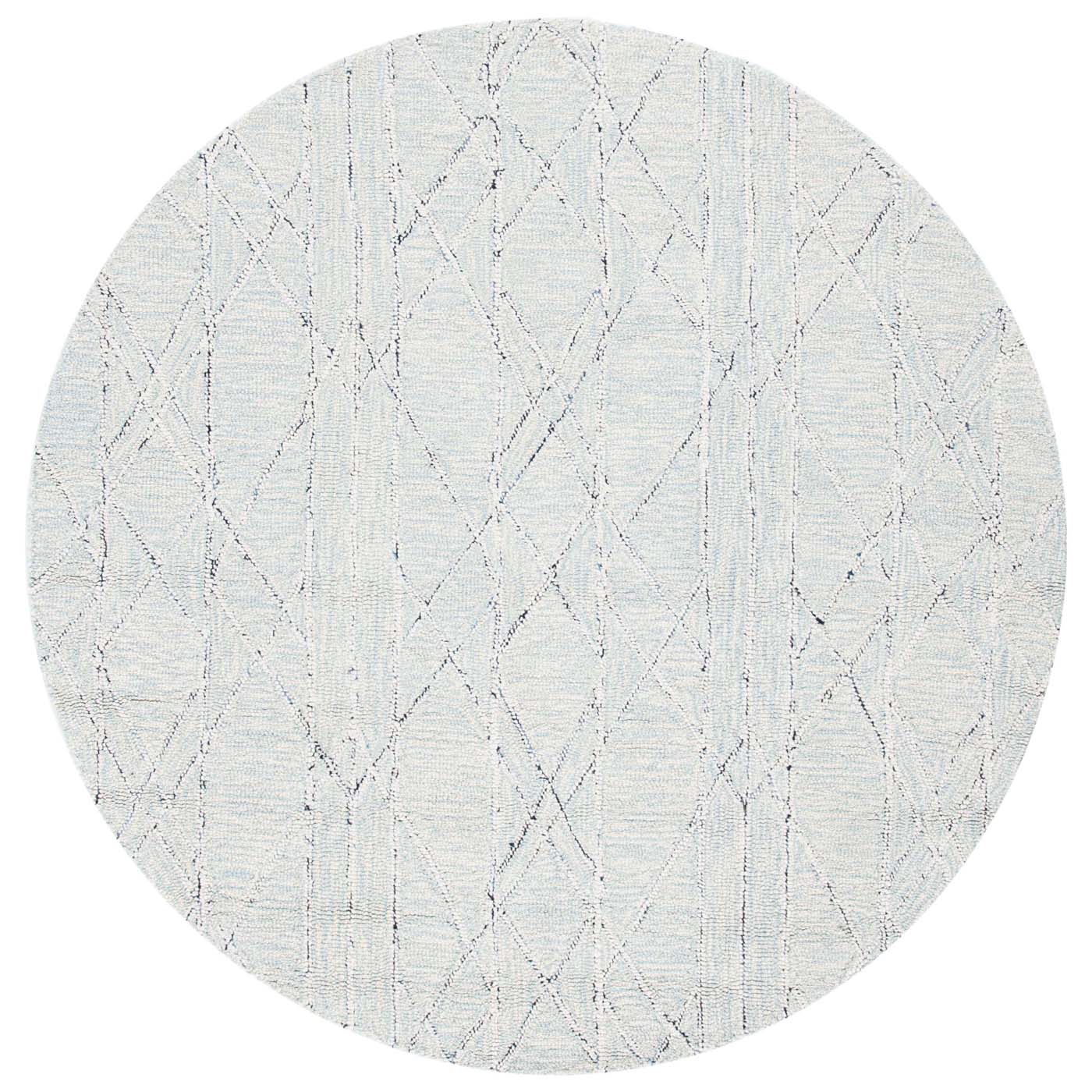 Safavieh Micro-Loop 172 Rug, MLP172 - Ivory / Light Blue