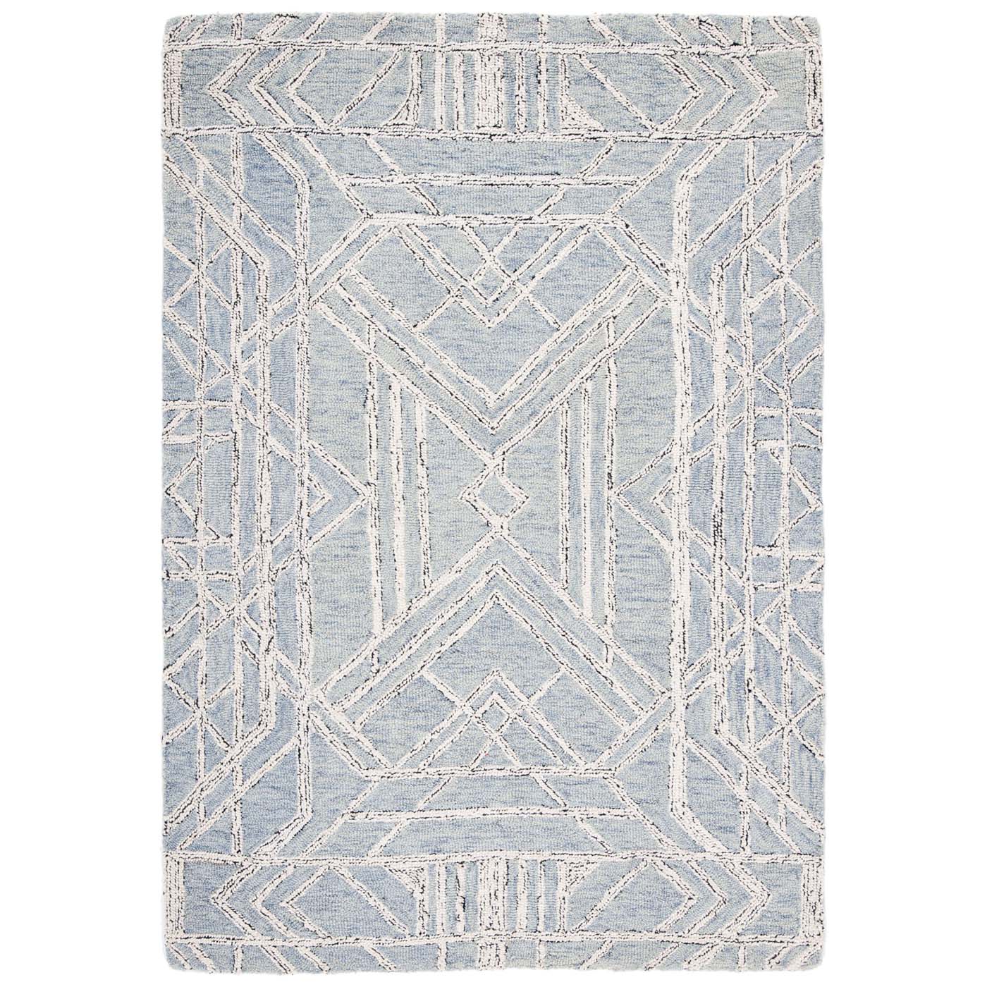 Safavieh Micro-Loop 173 Rug, MLP173 - Light Blue / Ivory