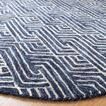 Safavieh Micro-Loop 175 Rug, MLP175 - Dark Blue / Ivory