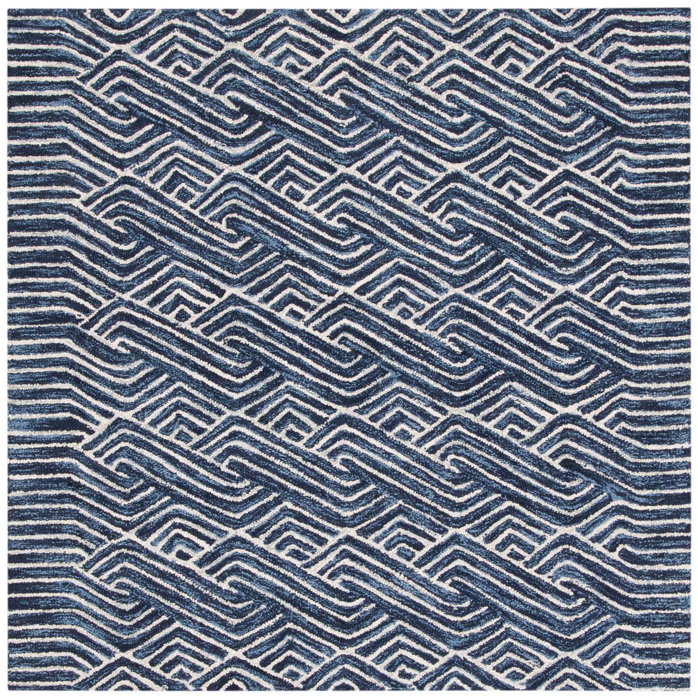 Safavieh Micro-Loop 175 Rug, MLP175 - Dark Blue / Ivory