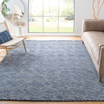 Safavieh Micro-Loop 175 Rug, MLP175 - Dark Blue / Ivory