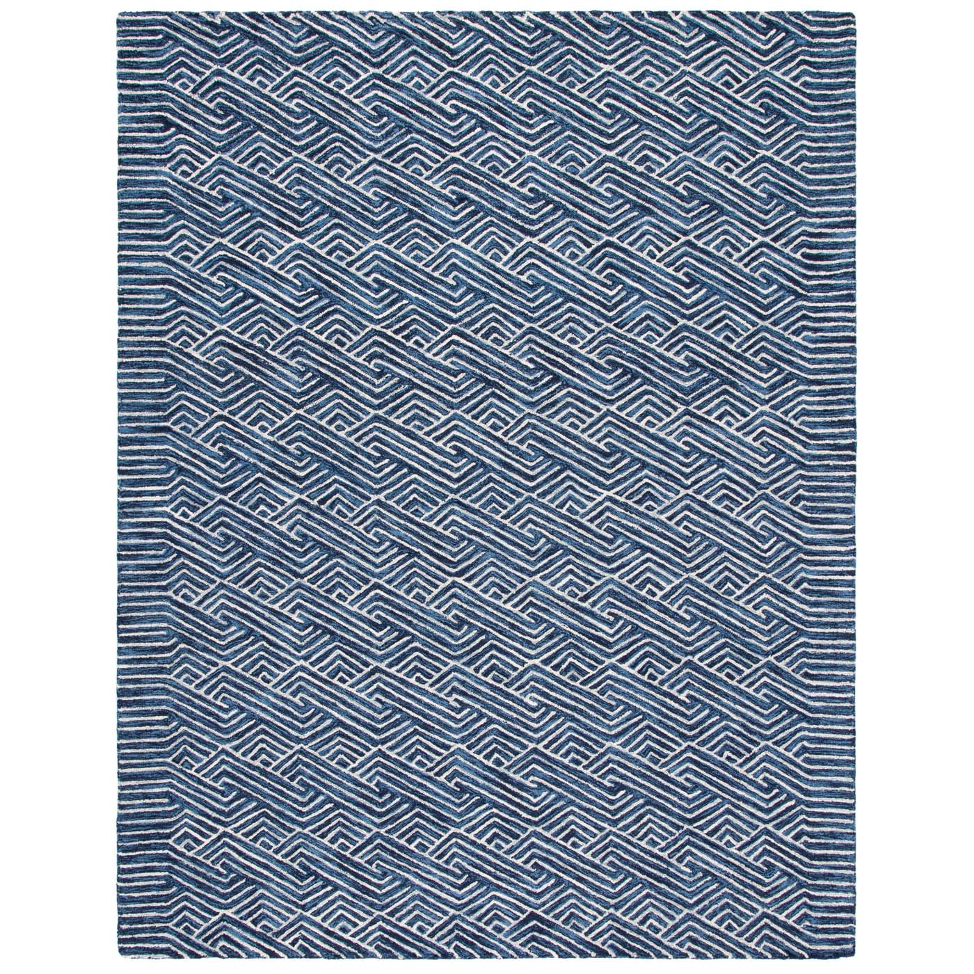 Safavieh Micro-Loop 175 Rug, MLP175 - Dark Blue / Ivory