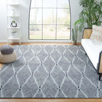 Safavieh Micro-Loop 179 Rug, MLP179 - Light Blue / Charcoal