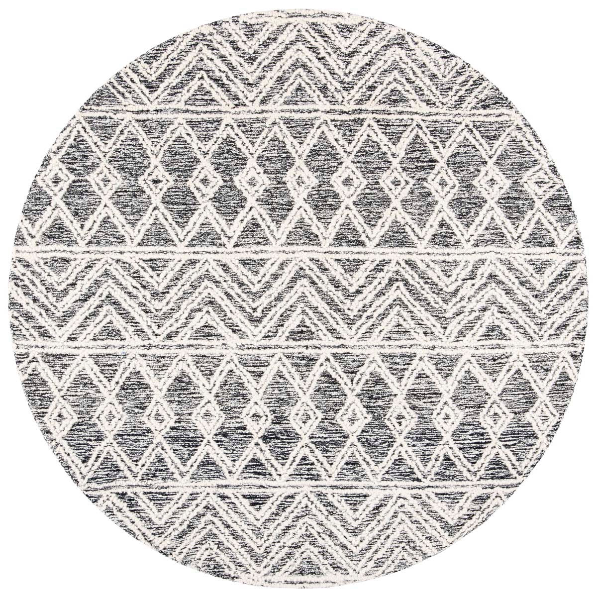 Safavieh Micro-Loop 203 Rug, MLP203 - Ivory / Black