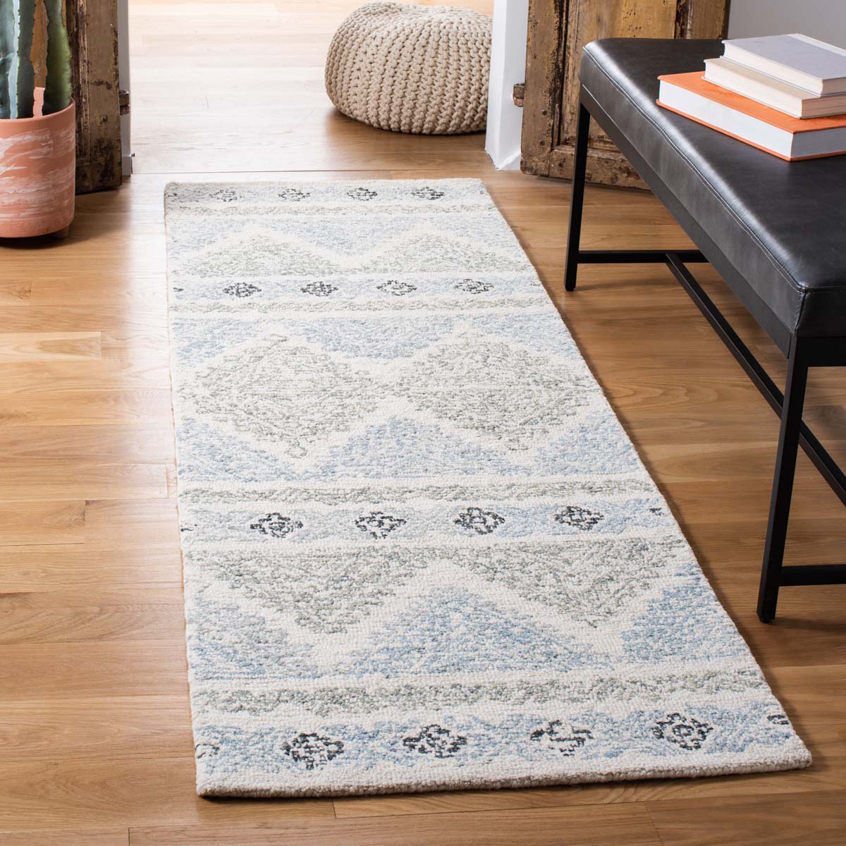 Safavieh Micro-Loop 206 Rug, MLP206 - Ivory / Grey