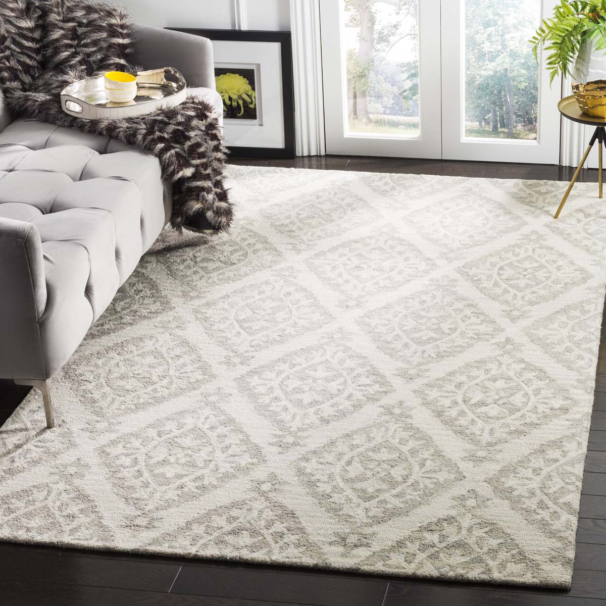 Safavieh Micro-Loop 210 Rug, MLP210 - Light Grey