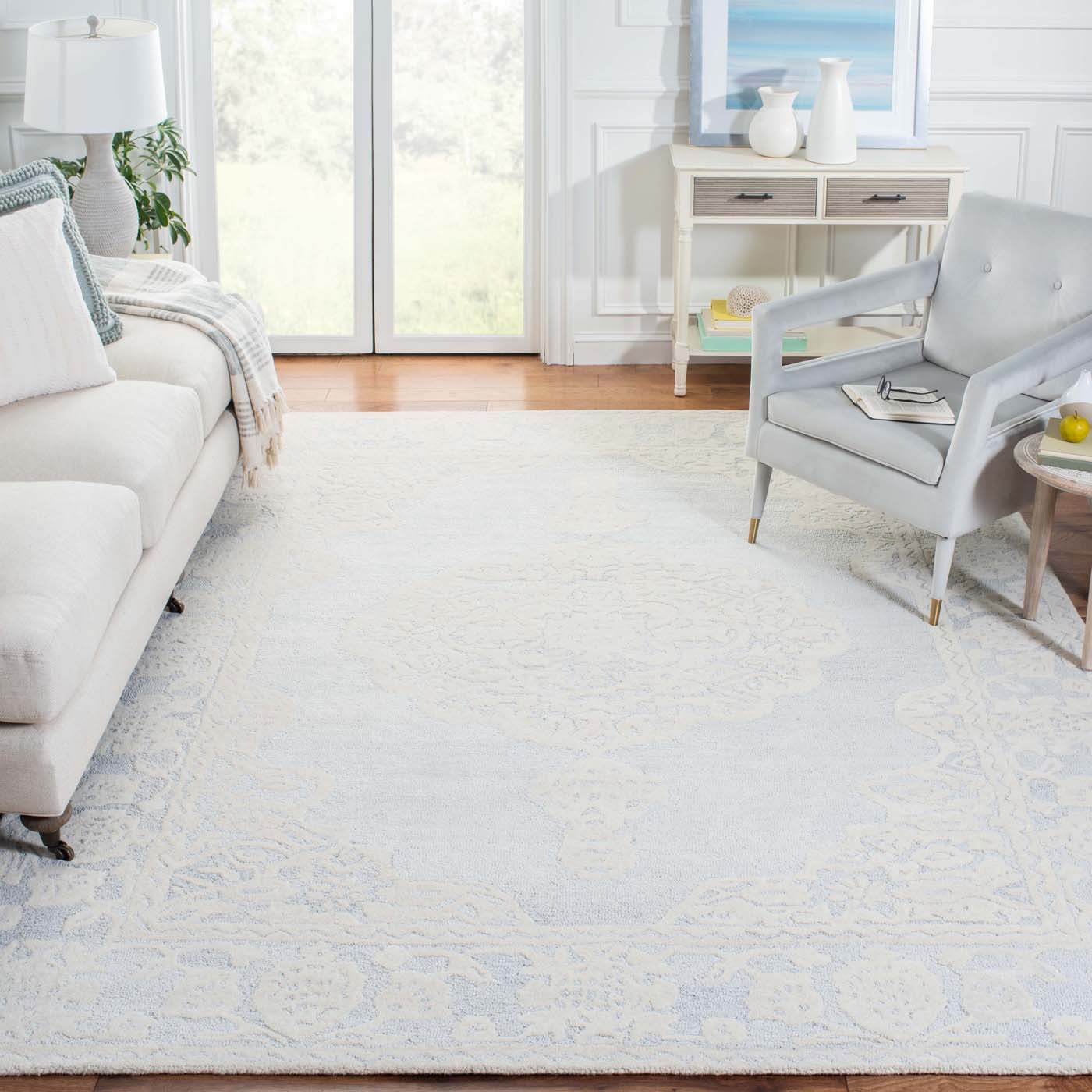 Safavieh Micro-Loop 275 Rug, MLP275 - Ivory / Grey