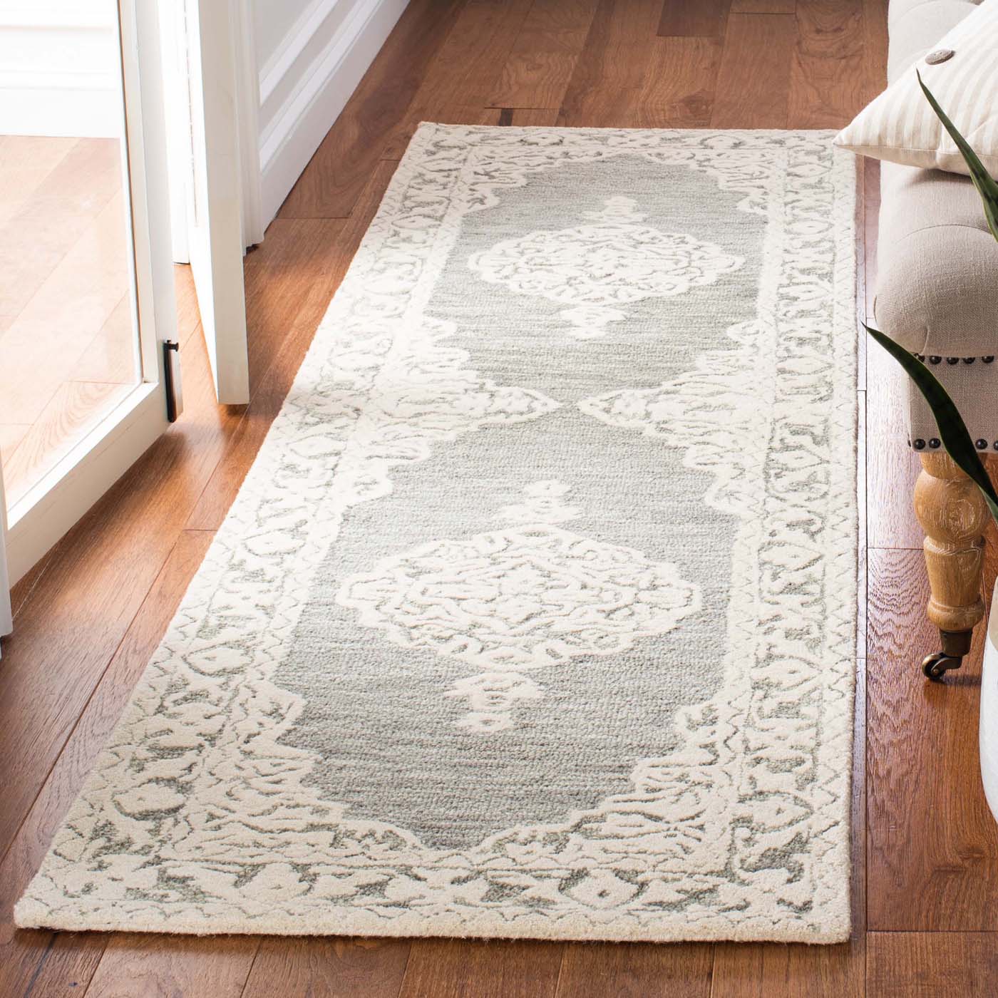 Safavieh Micro-Loop 275 Rug, MLP275 - Grey / Ivory