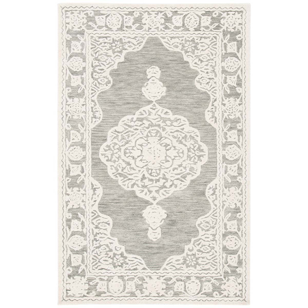 Safavieh Micro-Loop 275 Rug, MLP275 - Grey / Ivory