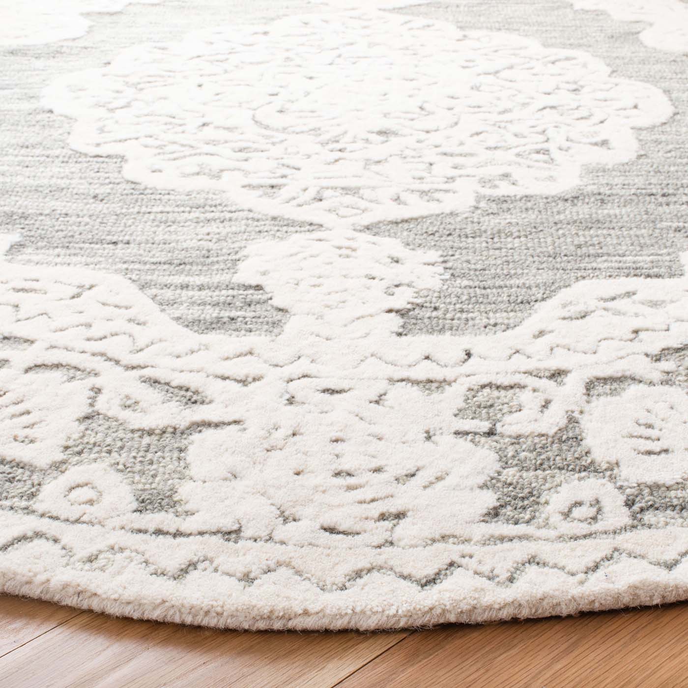 Safavieh Micro-Loop 275 Rug, MLP275 - Grey / Ivory