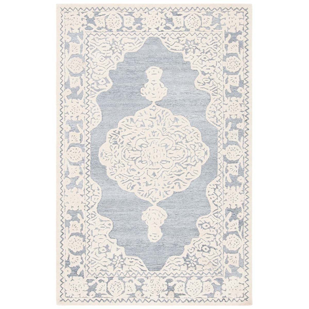 Safavieh Micro-Loop 275 Rug, MLP275 - Light Blue / Ivory