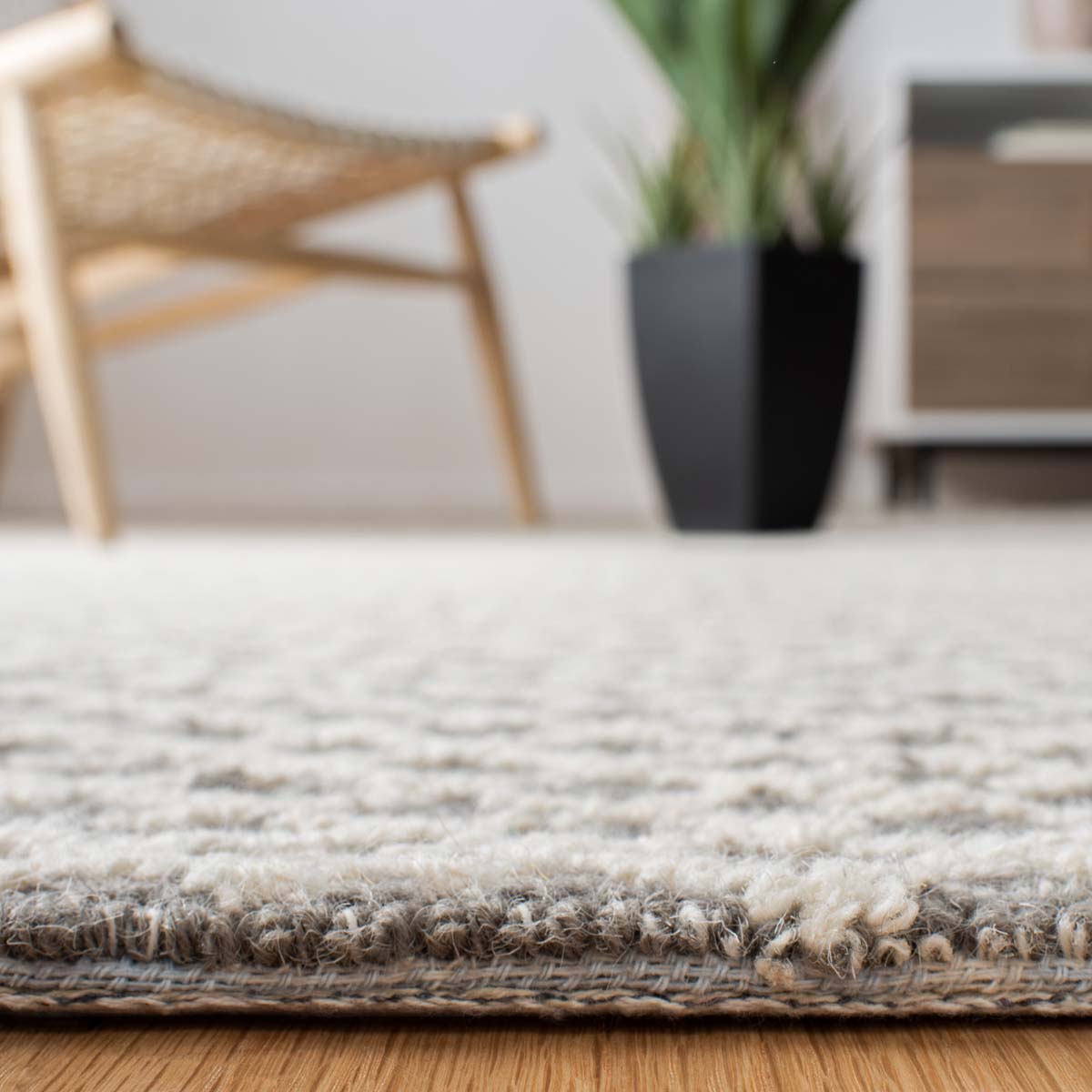 Safavieh Micro-Loop 353 Rug, MLP353 - Grey / Ivory