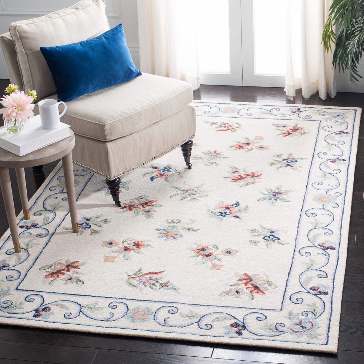 Safavieh Micro-Loop 376 Rug, MLP376 - Ivory / Grey