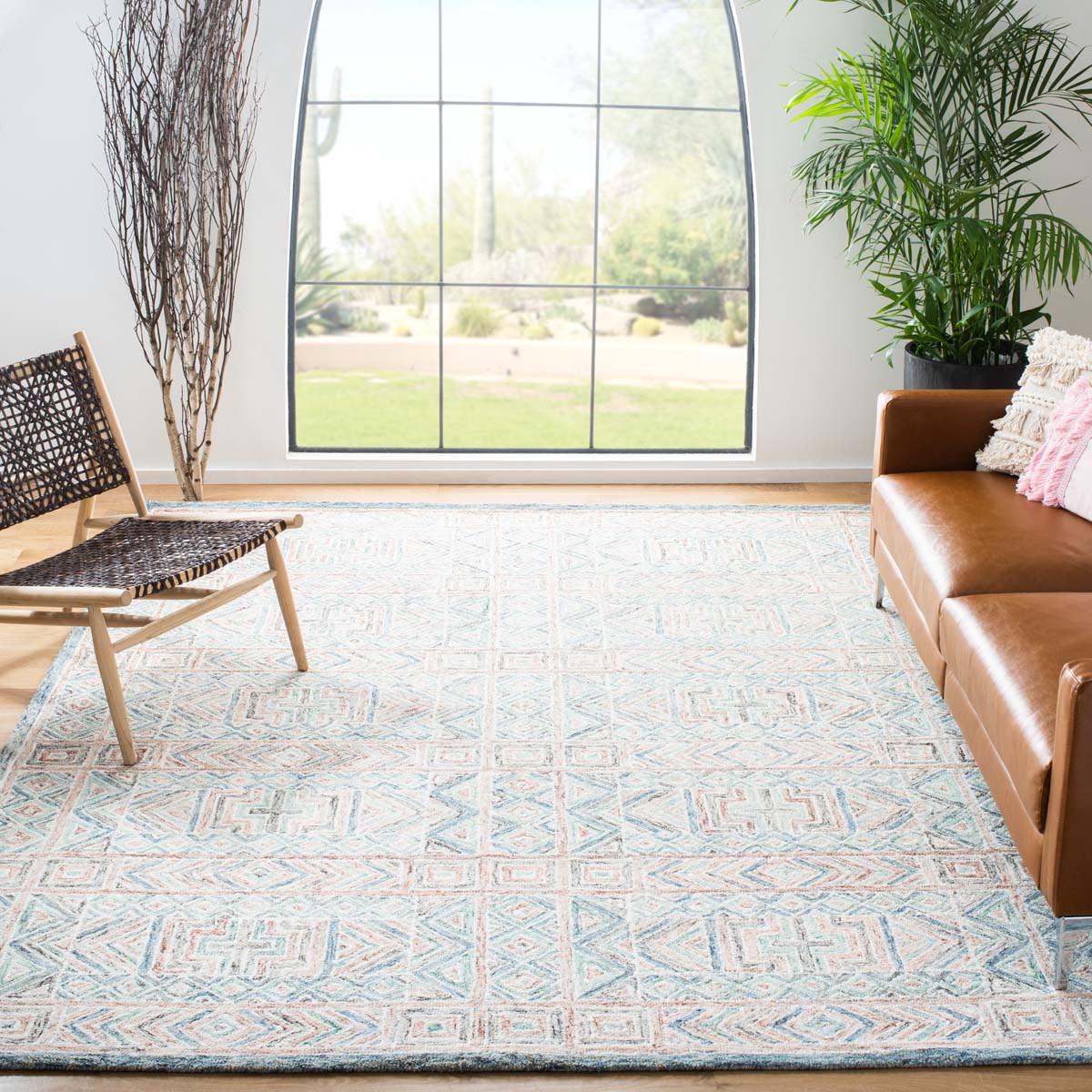 Safavieh Micro-Loop 378 Rug, MLP378 - Blue / Green