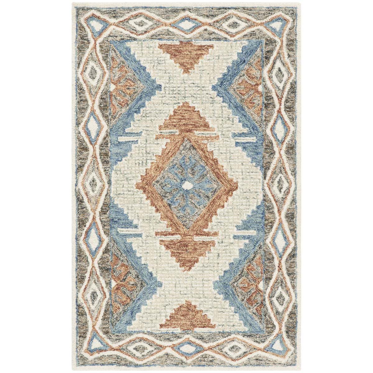 Safavieh Micro-Loop 401 Rug, MLP401 - Blue / Beige