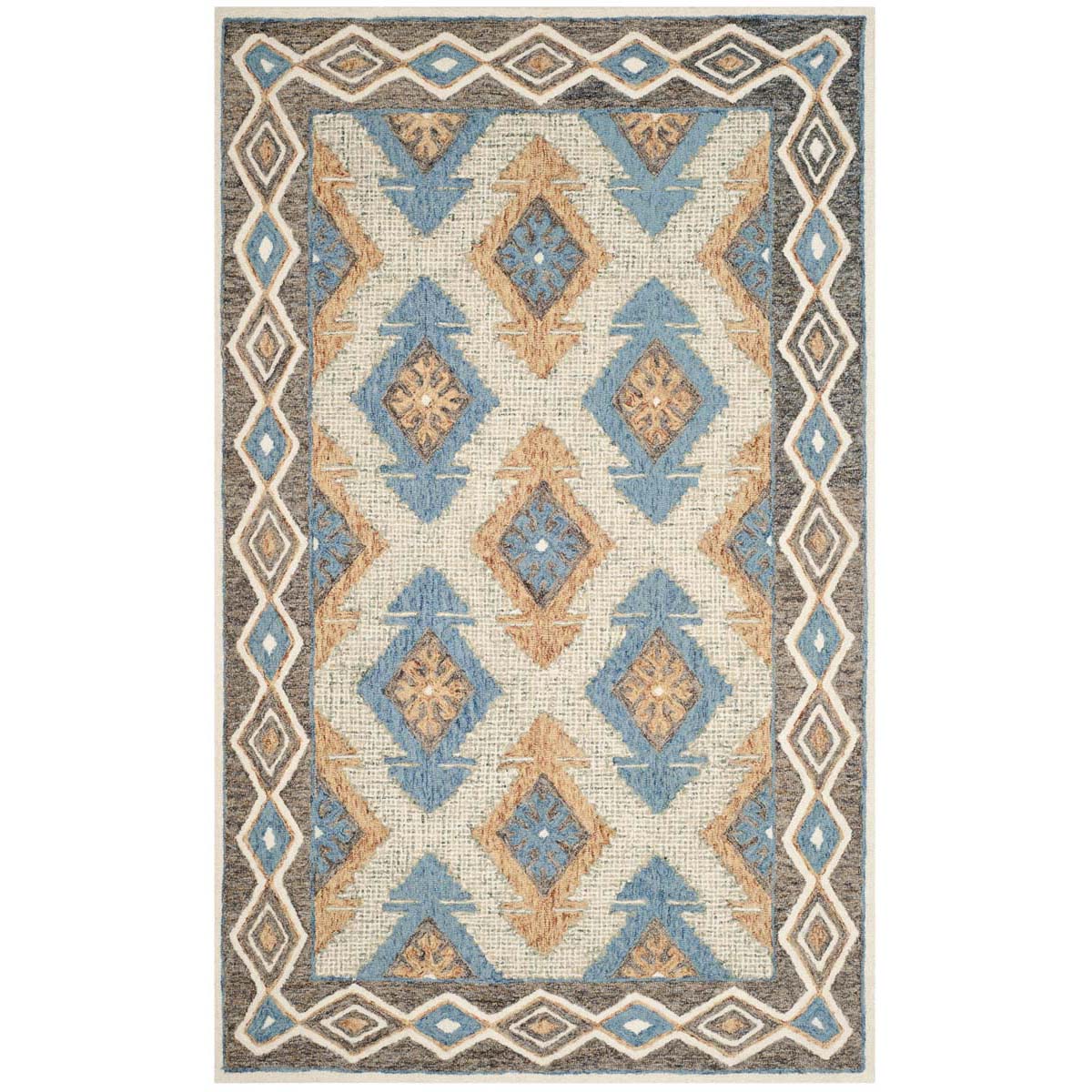 Safavieh Micro-Loop 401 Rug, MLP401 - Blue / Beige