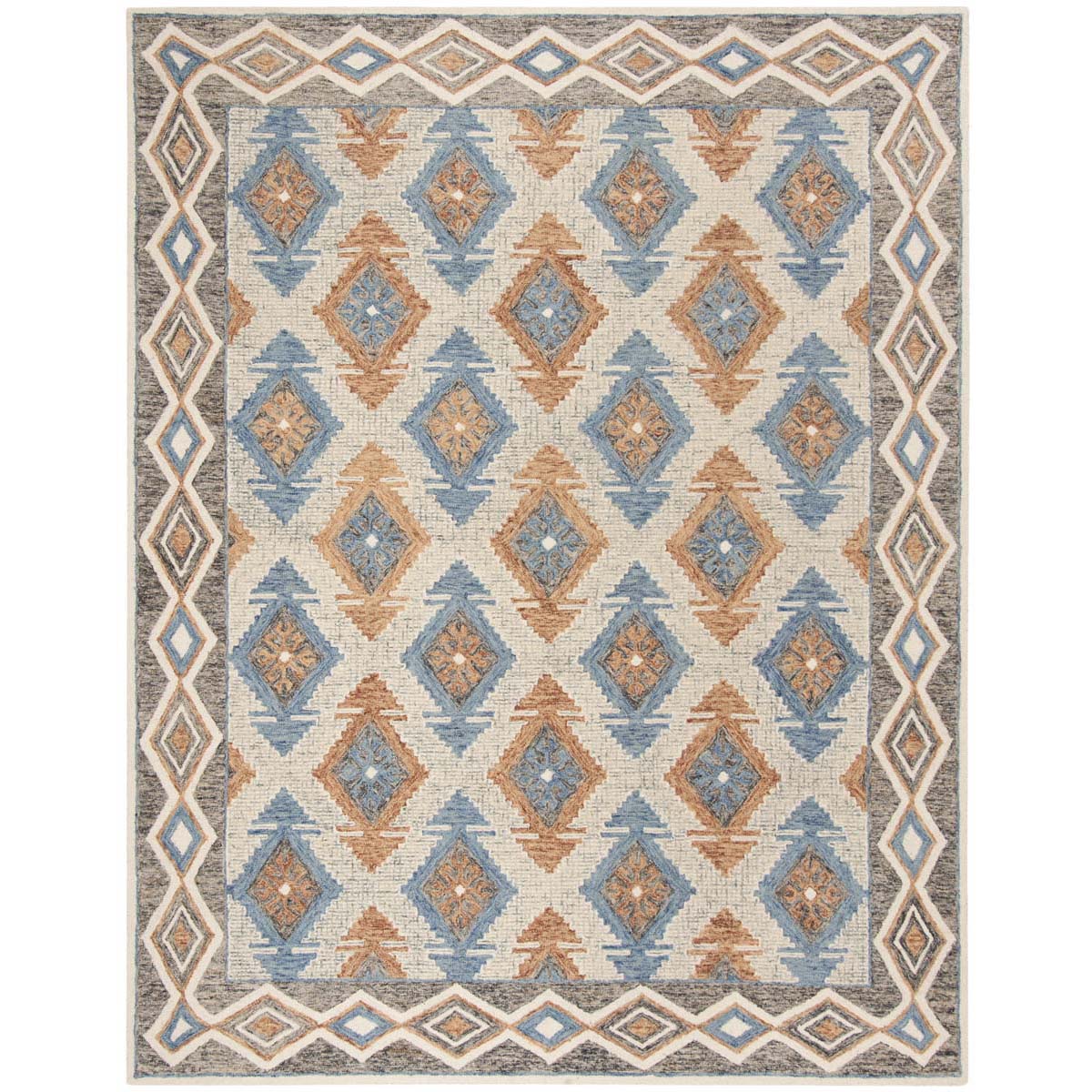 Safavieh Micro-Loop 401 Rug, MLP401 - Blue / Beige