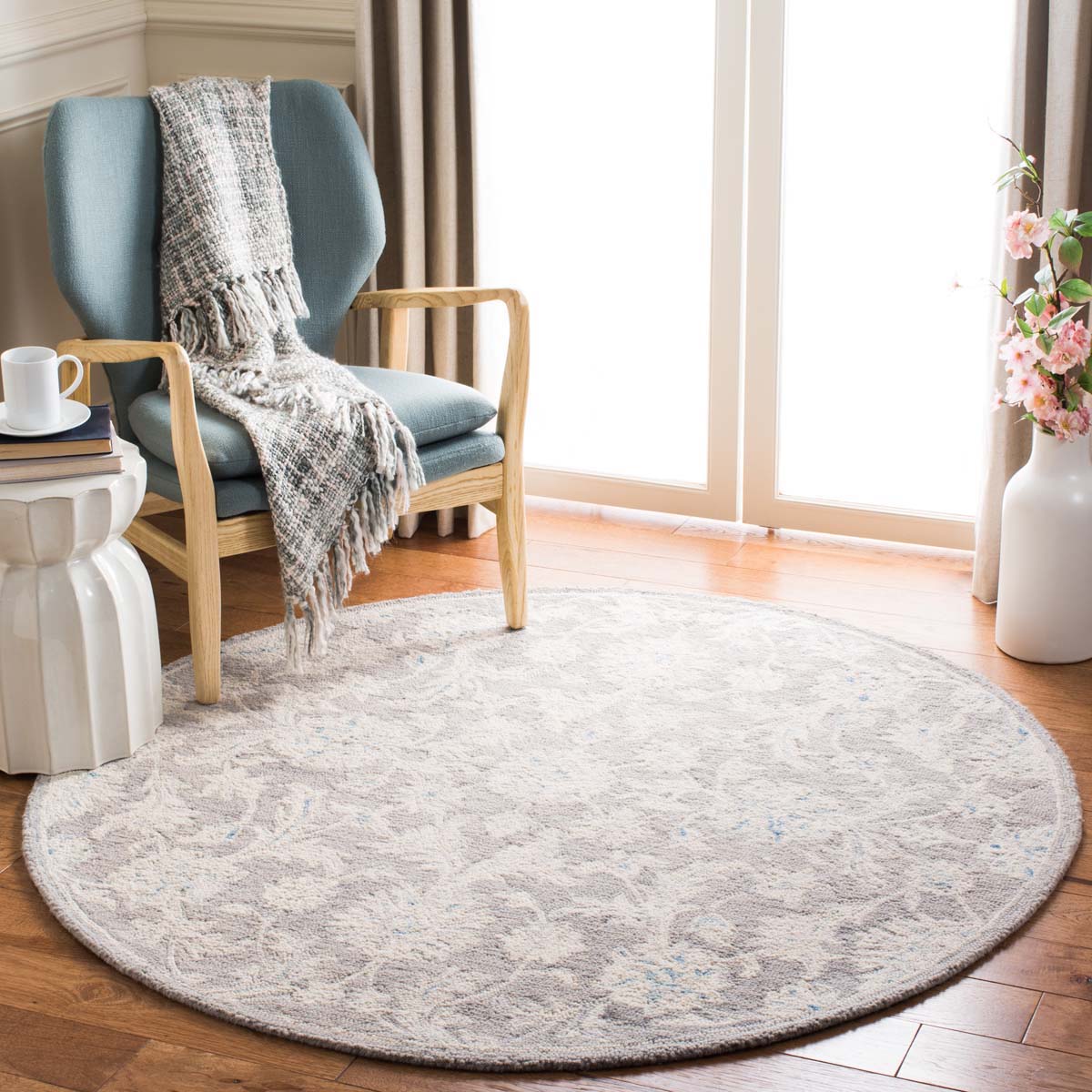 Safavieh Micro-Loop 506 Rug, MLP506 - Grey / Ivory