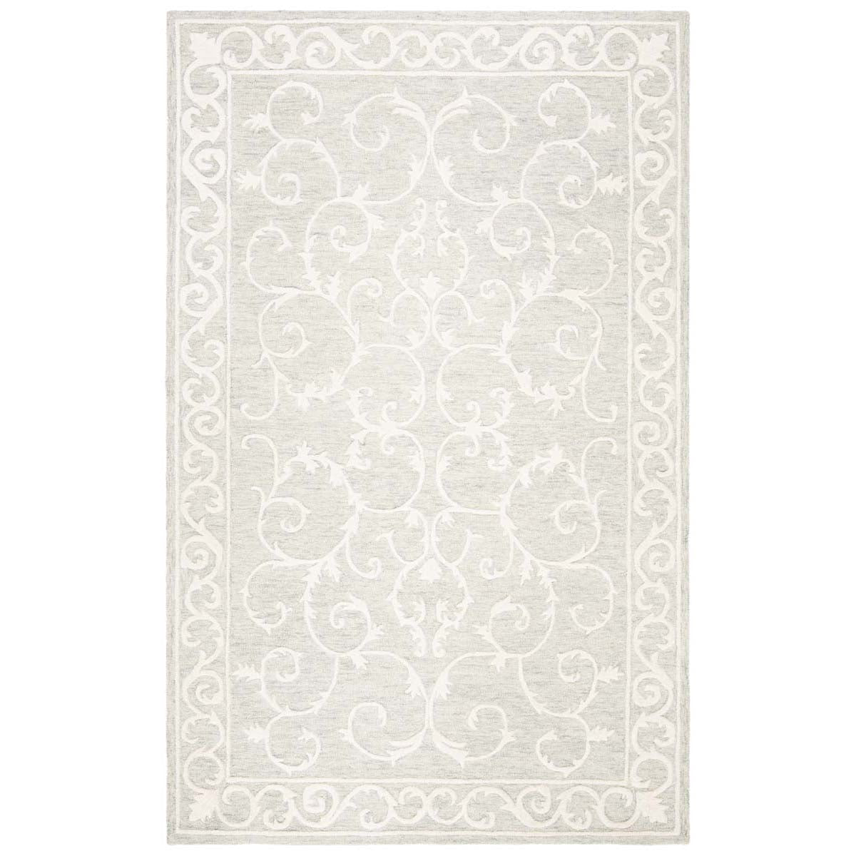 Safavieh Micro-Loop 507 Rug, MLP507 - Light Grey / Ivory