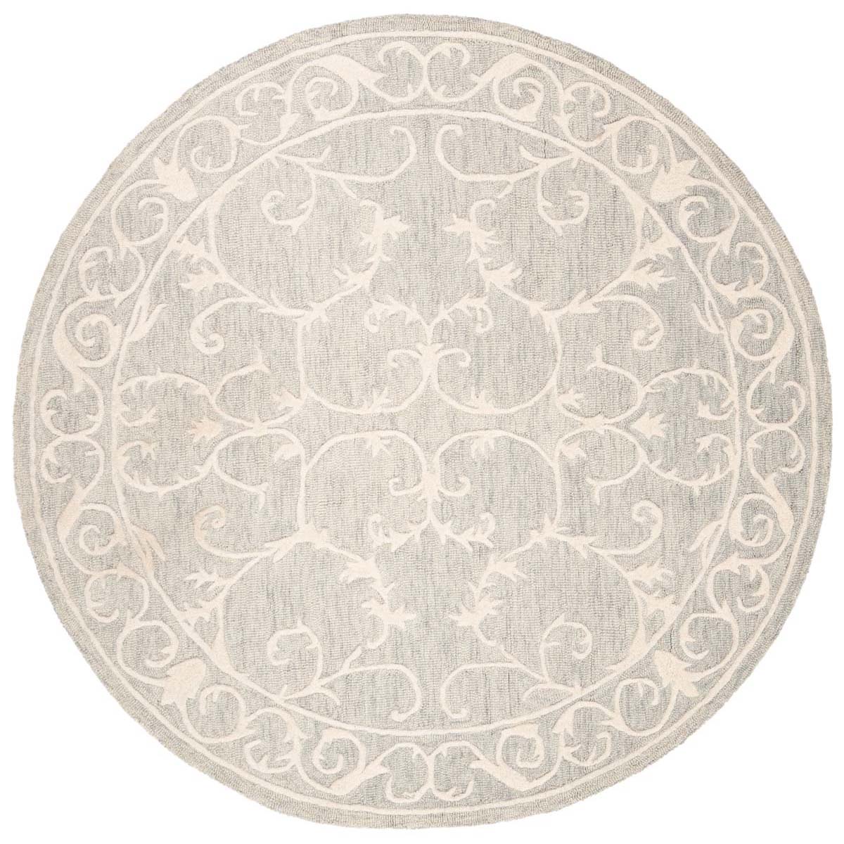 Safavieh Micro-Loop 507 Rug, MLP507 - Light Grey / Ivory