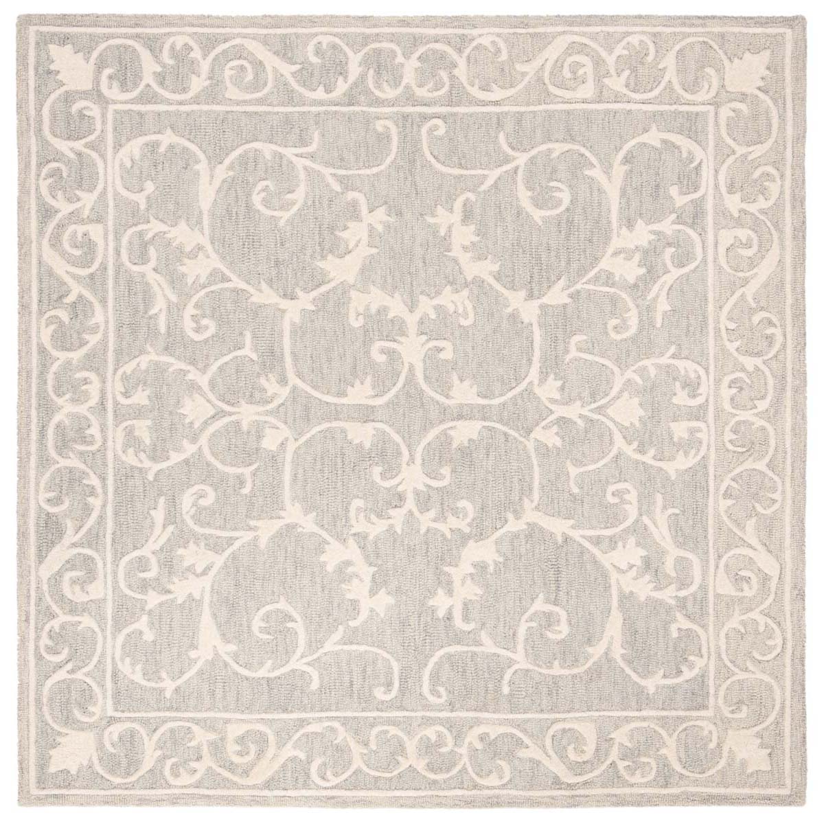 Safavieh Micro-Loop 507 Rug, MLP507 - Light Grey / Ivory