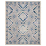 Safavieh Micro-Loop 511 Rug, MLP511 - Light Grey / Blue