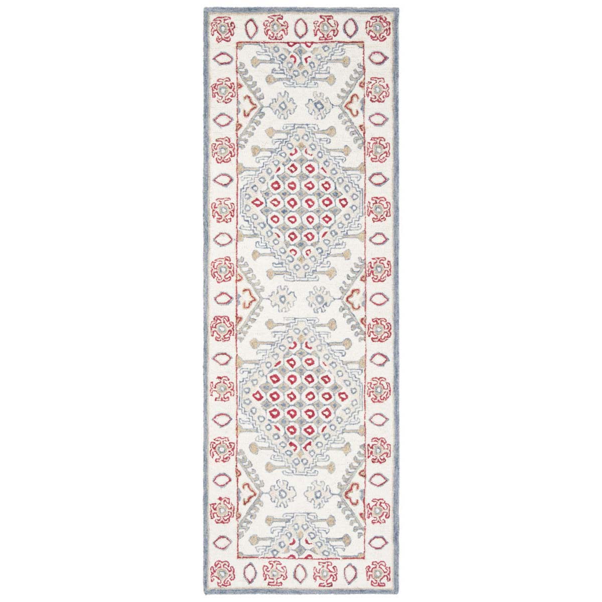 Safavieh Micro-Loop 511 Rug, MLP511 - Ivory / Red