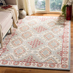 Safavieh Micro-Loop 511 Rug, MLP511 - Ivory / Red