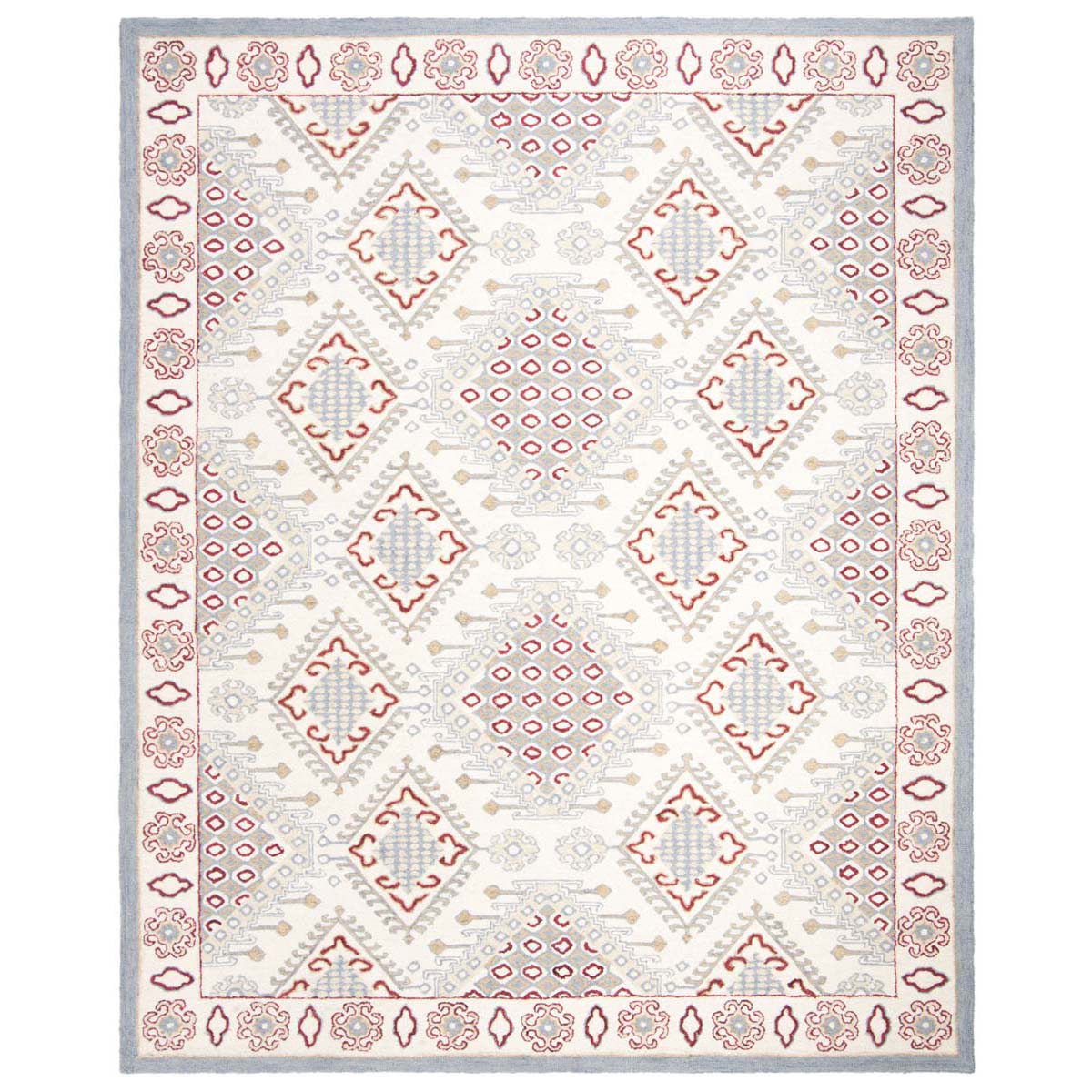 Safavieh Micro-Loop 511 Rug, MLP511 - Ivory / Red