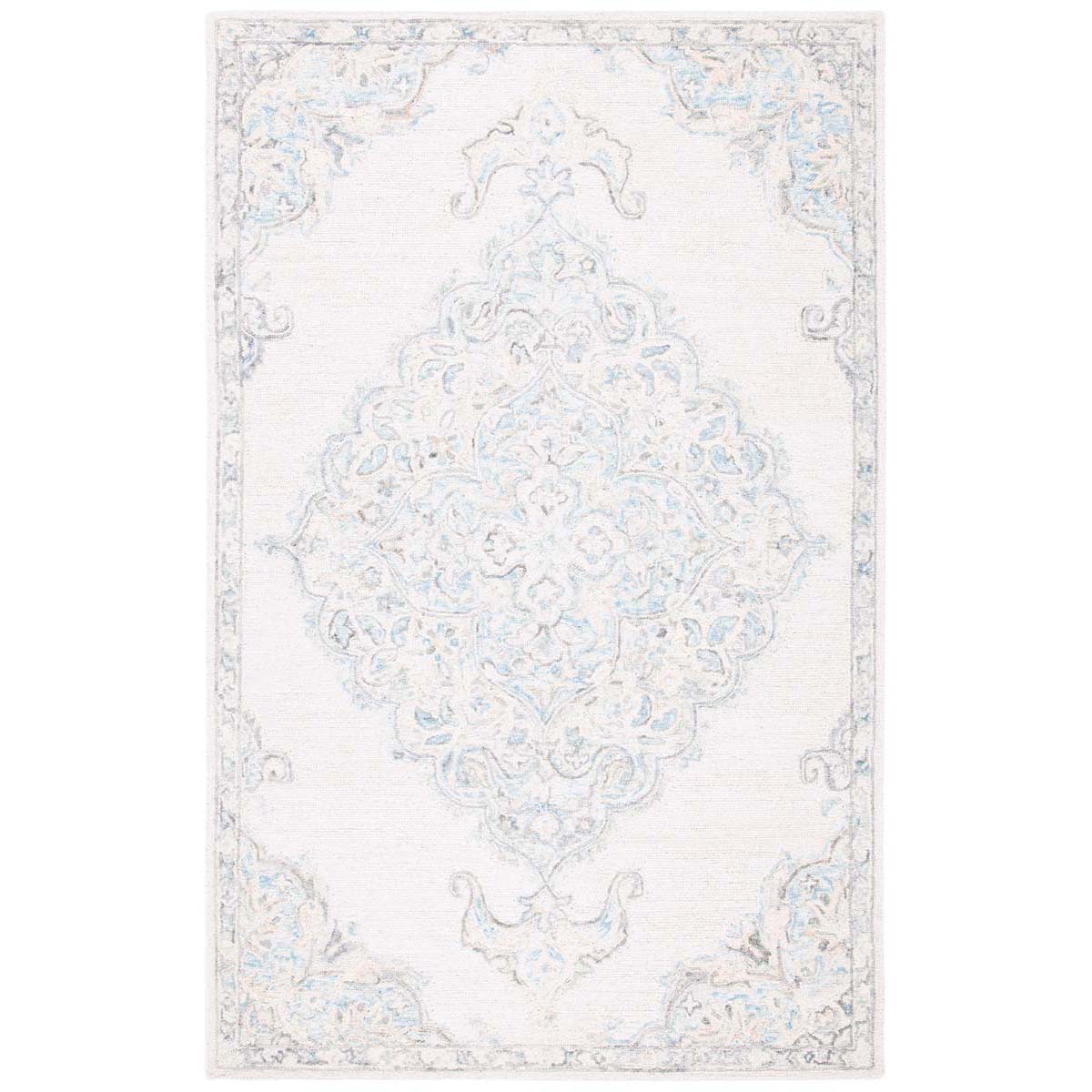 Safavieh Micro-Loop 516 Rug, MLP516 - Ivory / Blue