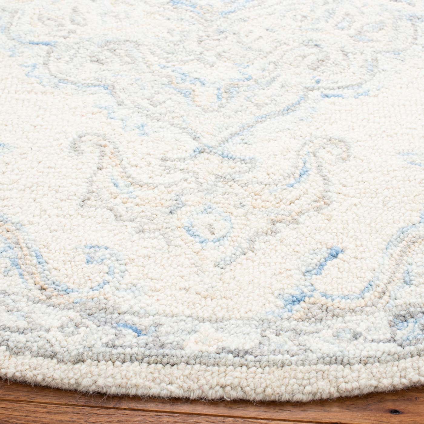 Safavieh Micro-Loop 516 Rug, MLP516 - Ivory / Blue