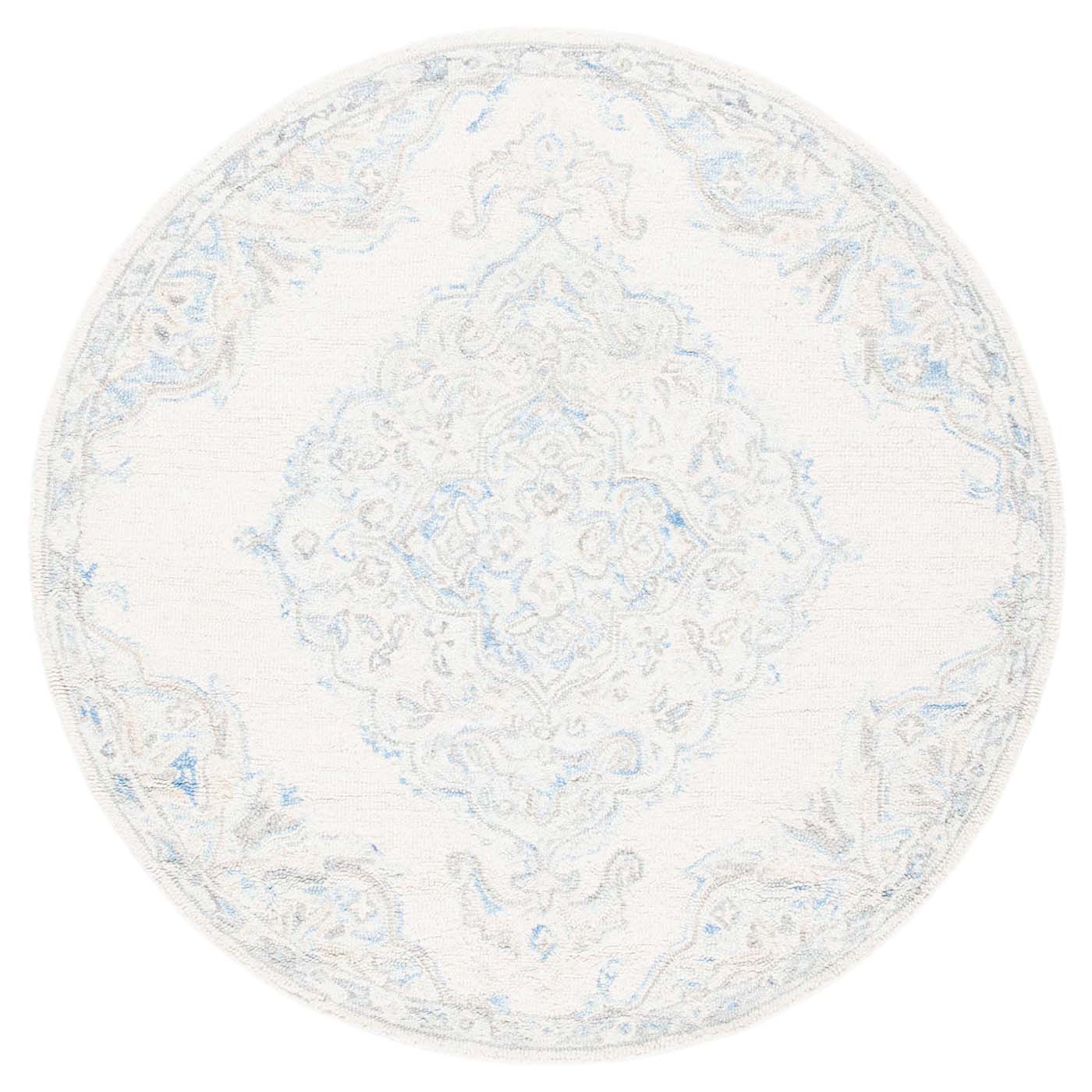 Safavieh Micro-Loop 516 Rug, MLP516 - Ivory / Blue