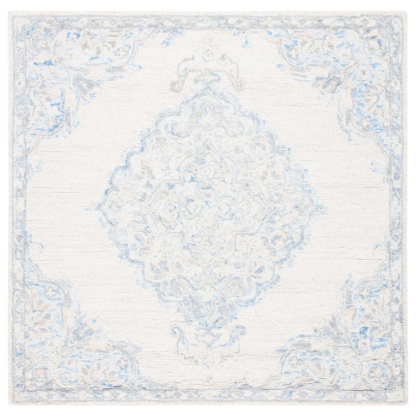 Safavieh Micro-Loop 516 Rug, MLP516 - Ivory / Blue