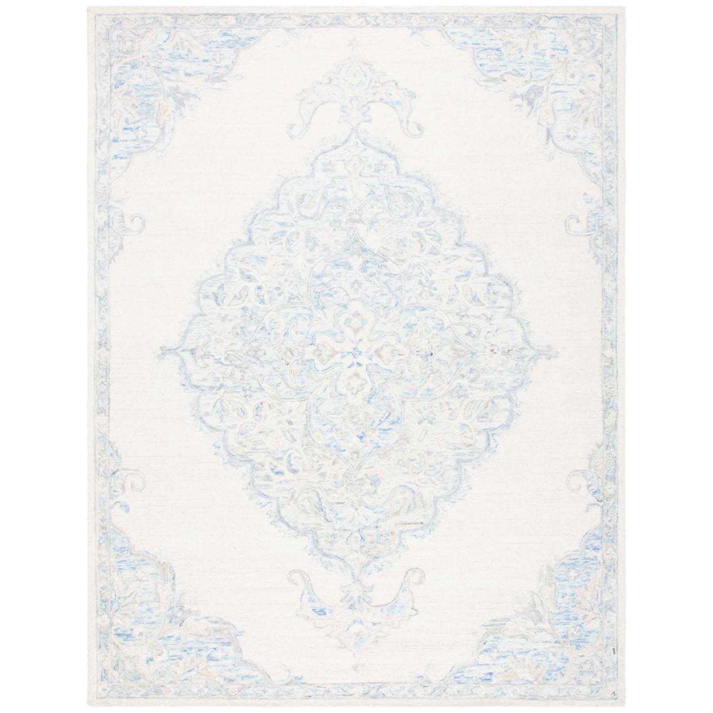 Safavieh Micro-Loop 516 Rug, MLP516 - Ivory / Blue