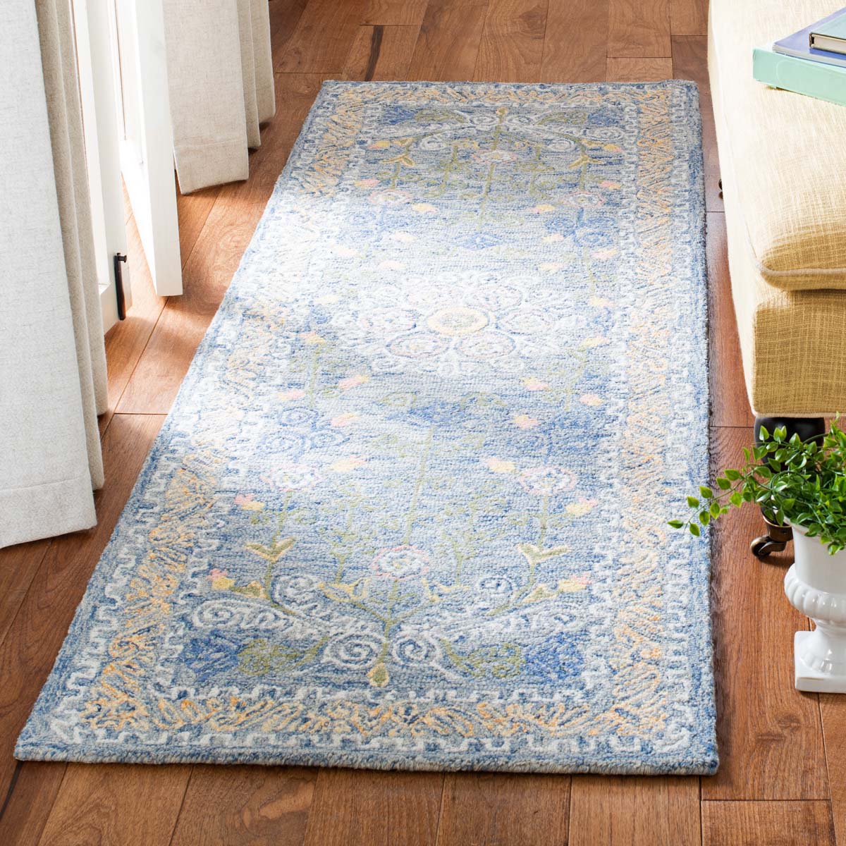 Safavieh Micro-Loop 522 Rug, MLP522 - Blue / Green