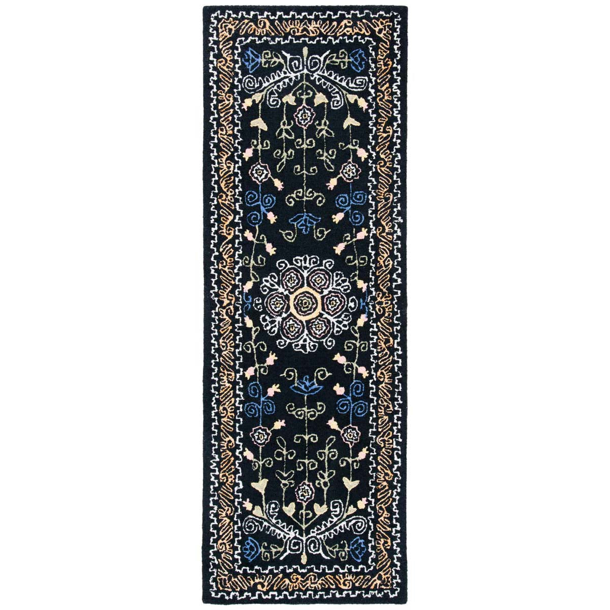 Safavieh Micro-Loop 522 Rug, MLP522 - Black / Green