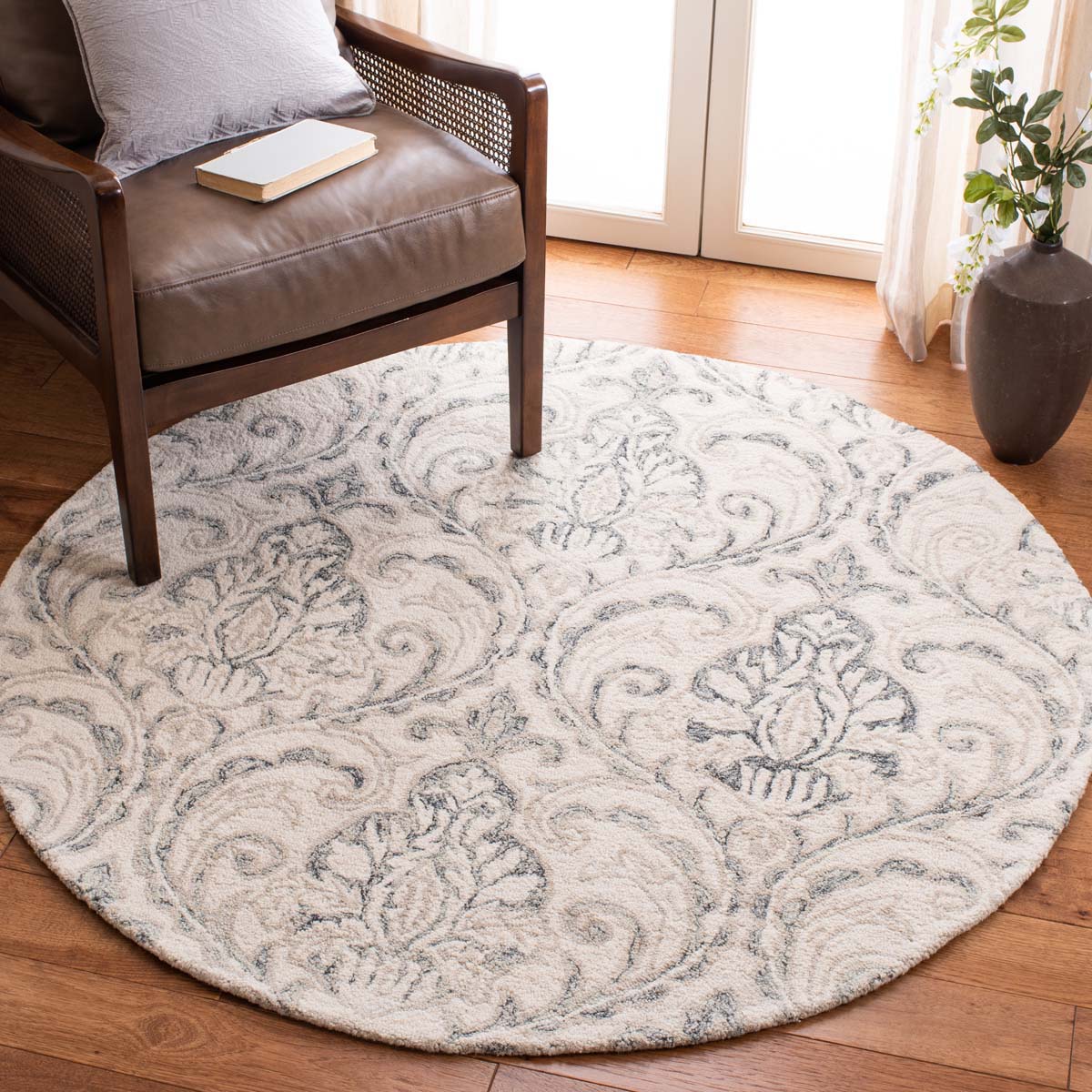 Safavieh Micro-Loop 532 Rug, MLP532 - Ivory / Grey