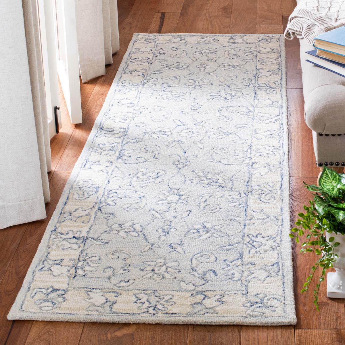 Safavieh Micro-Loop 535 Rug, MLP535 - Blue / Beige