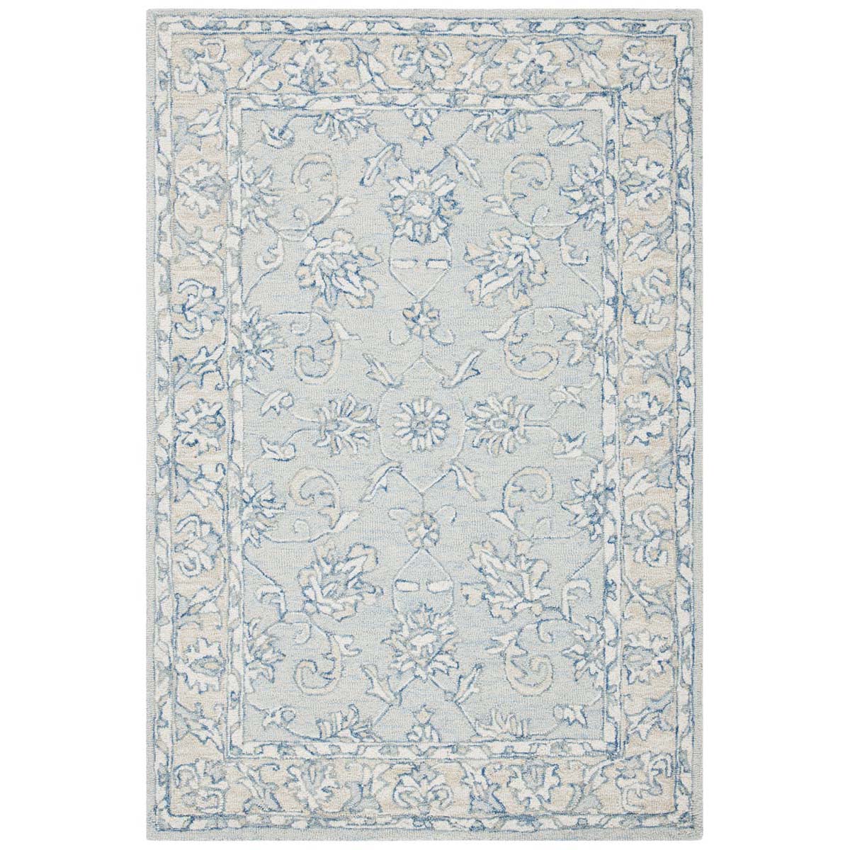 Safavieh Micro-Loop 535 Rug, MLP535 - Blue / Beige