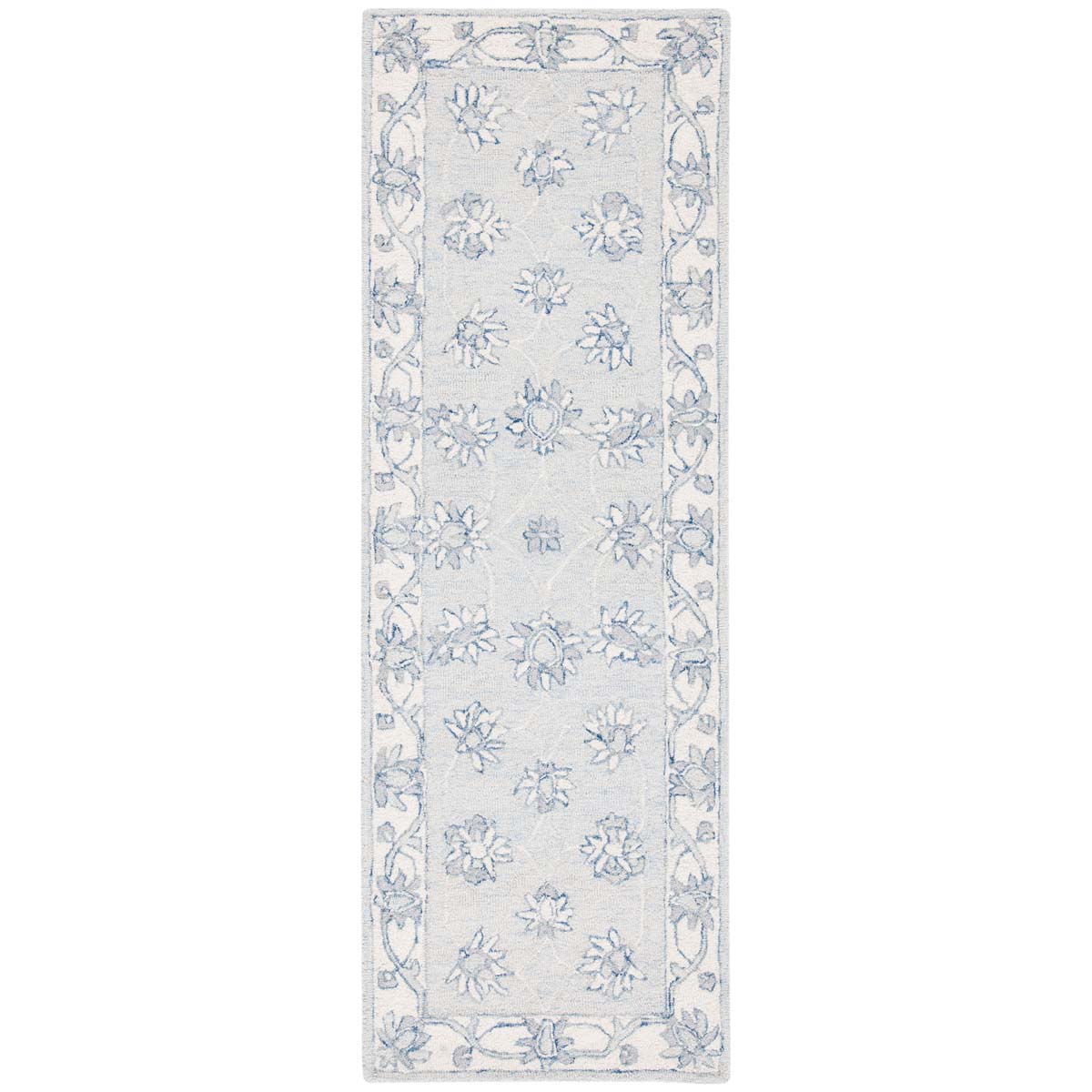 Safavieh Micro-Loop 536 Rug, MLP536 - Light Blue / Ivory