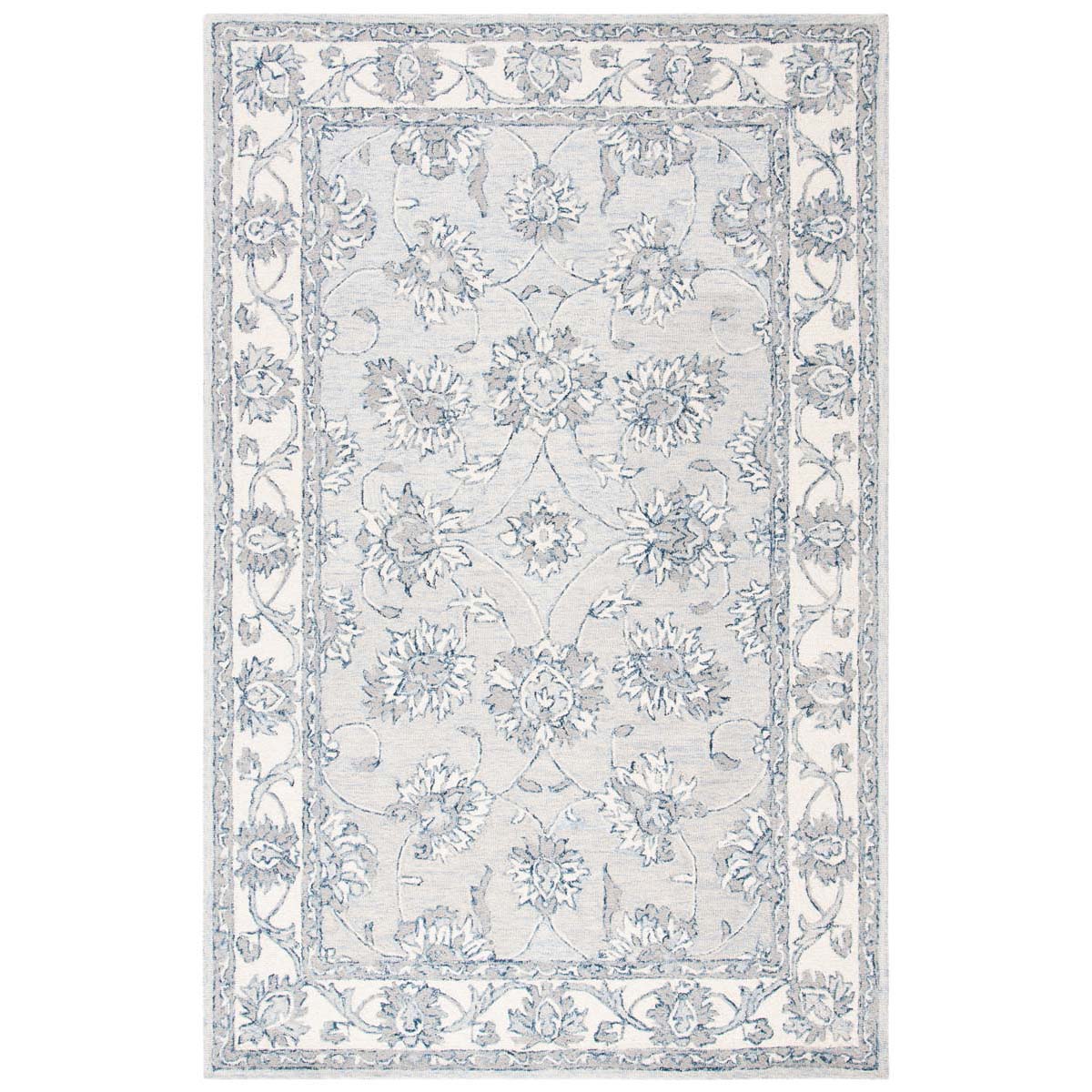 Safavieh Micro-Loop 536 Rug, MLP536 - Light Blue / Ivory