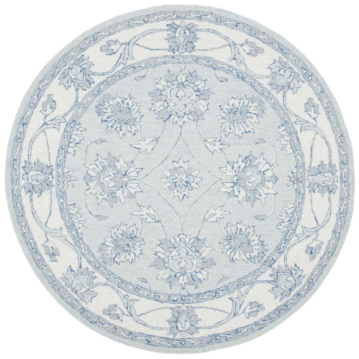 Safavieh Micro-Loop 536 Rug, MLP536 - Light Blue / Ivory