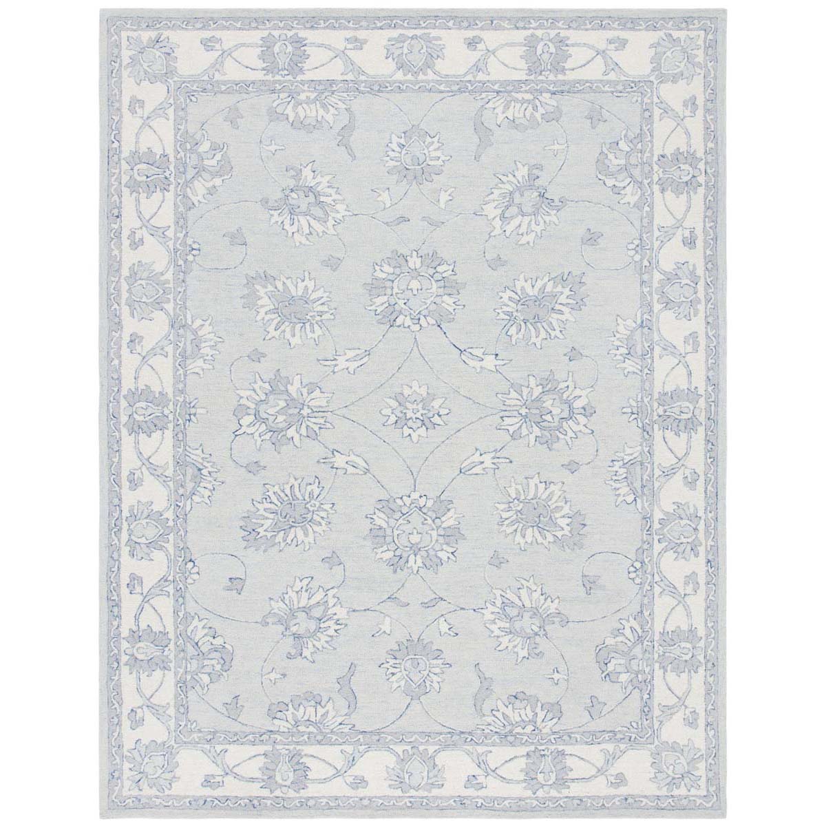 Safavieh Micro-Loop 536 Rug, MLP536 - Light Blue / Ivory