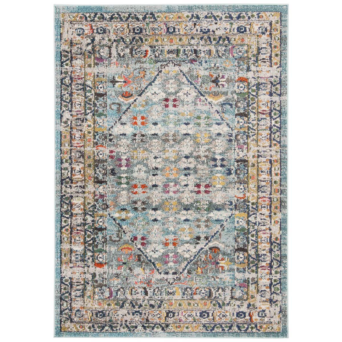 Safavieh Monaco 255 Rug, MNC255 - Blue / Light Grey