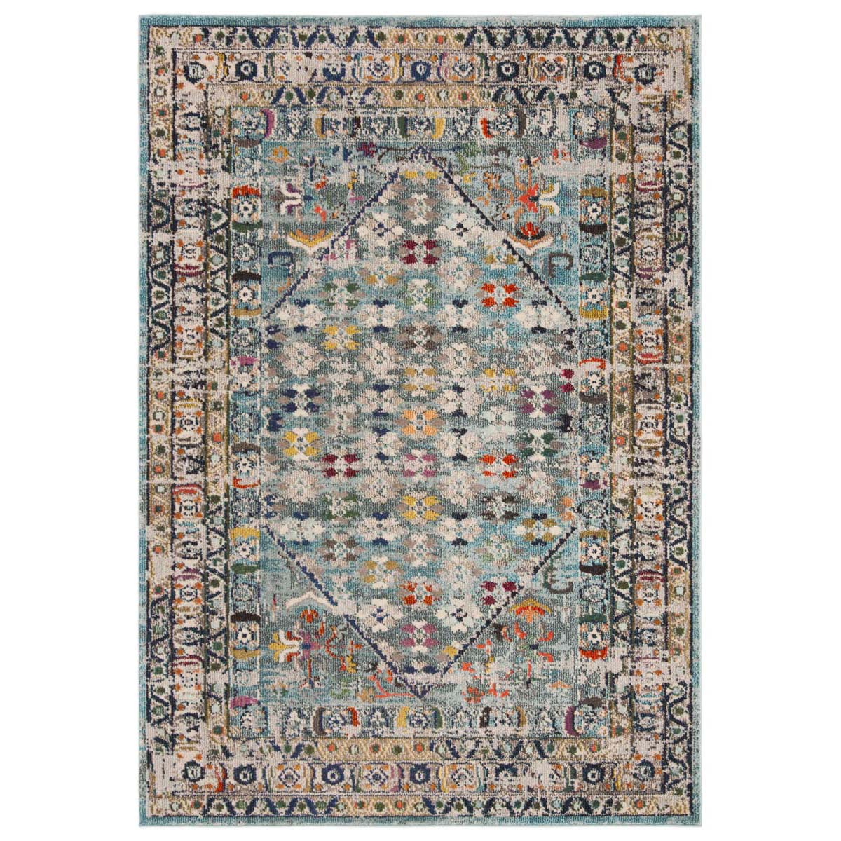 Safavieh Monaco 255 Rug, MNC255 - Blue / Light Grey