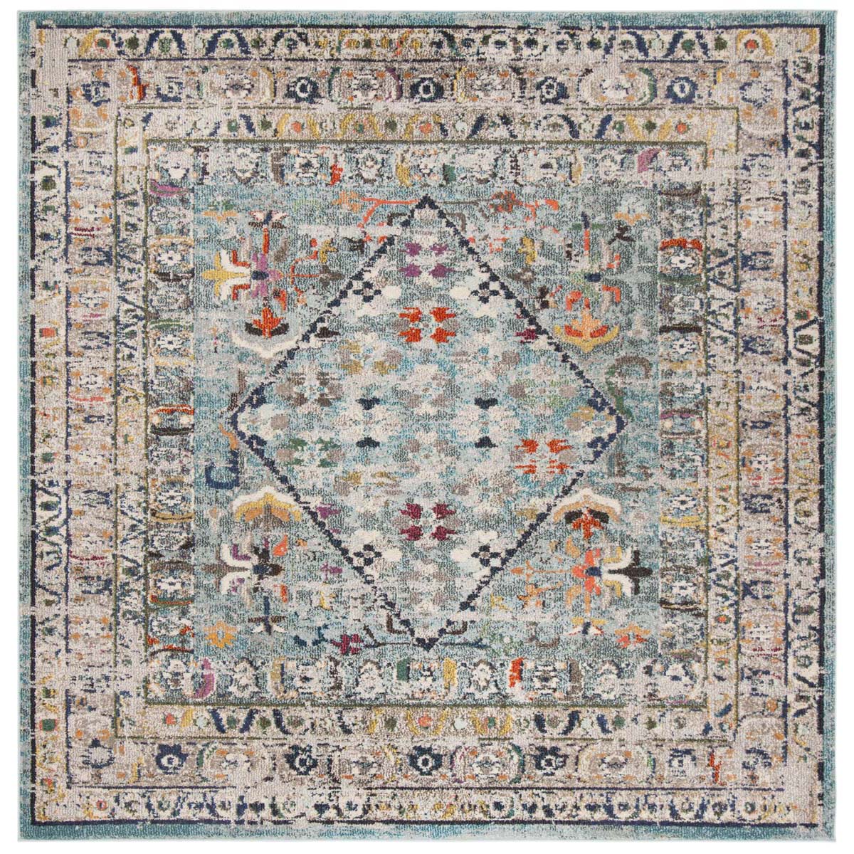 Safavieh Monaco 255 Rug, MNC255 - Blue / Light Grey