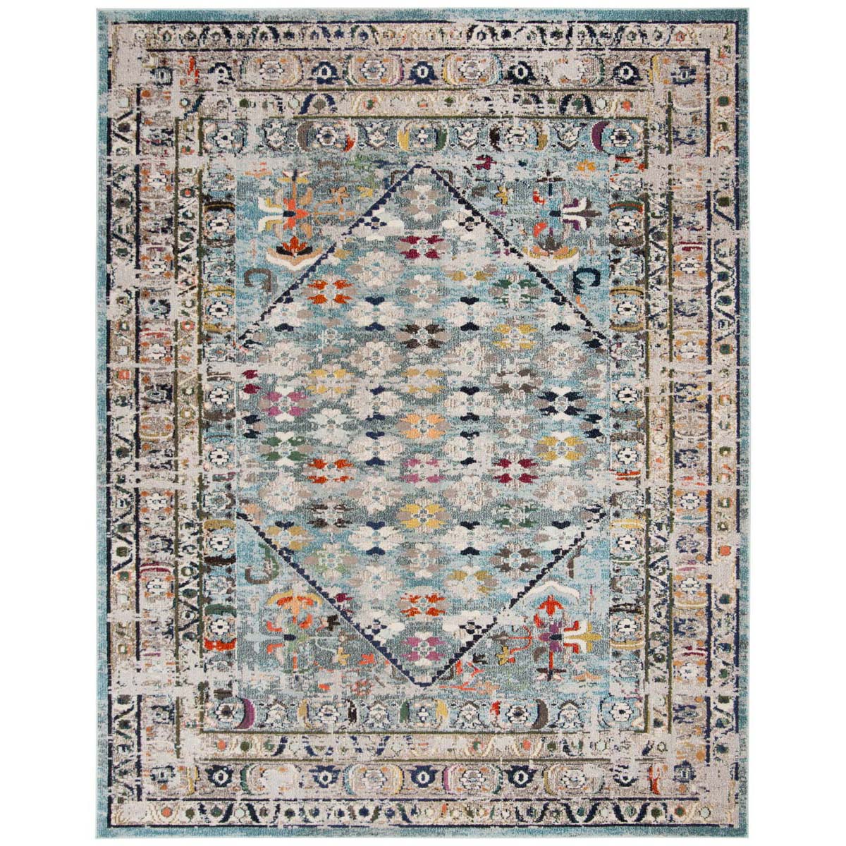 Safavieh Monaco 255 Rug, MNC255 - Blue / Light Grey